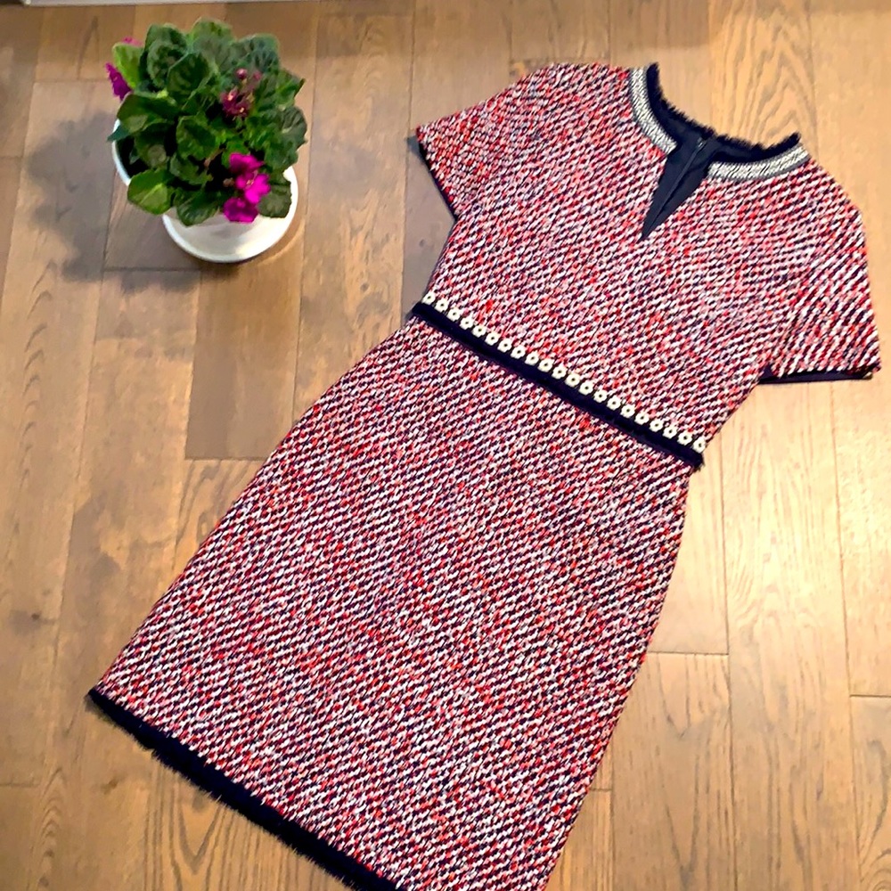 New Tory Burch bouclé sheath dress-Small